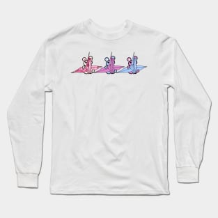 Three Chibis (Senbazuru) Long Sleeve T-Shirt